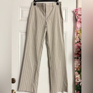 Banana Republic gray Striped Wide Leg trousers